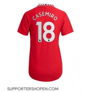 Manchester United Casemiro #18 Hemma Matchtröja Dam 2022-23 Kortärmad